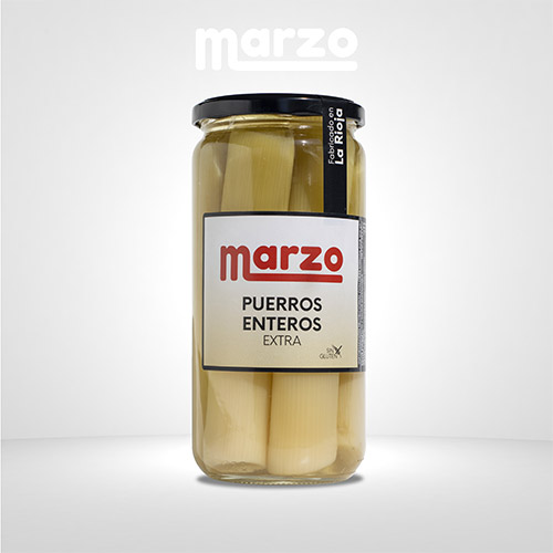 Porros al natural vidre 1 kg Marzo