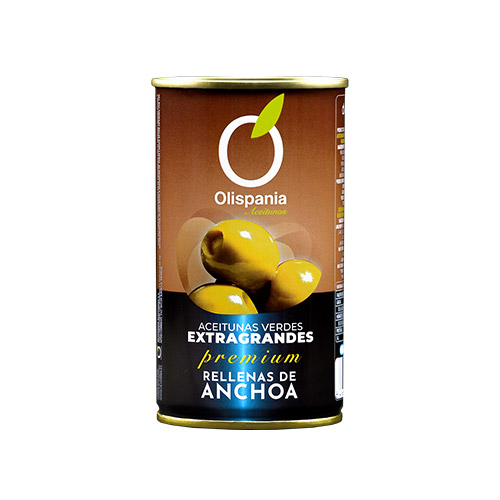 Olives farcides d'anxova 150 grs Premium Olispania