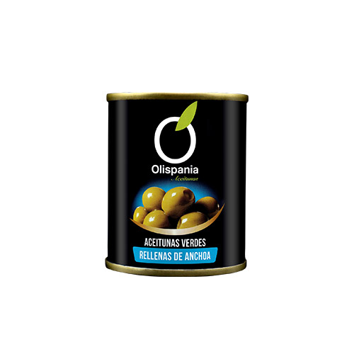 Olives farcides d'anxova minibar 140 grs Olispania