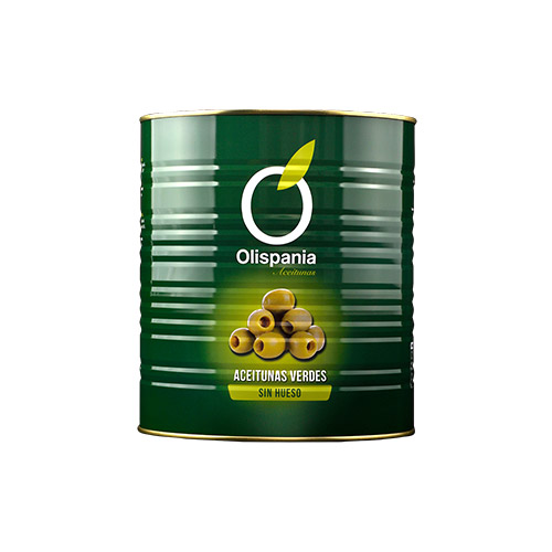Olives manzanilla sense os sabor anxova 10 kg Olispania