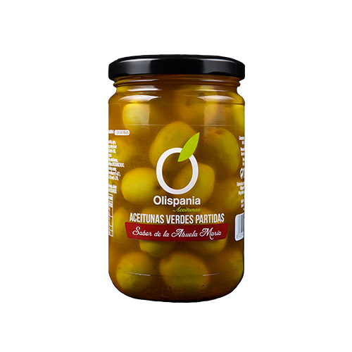 Olives trencades de l'avia 160 grs Olispania