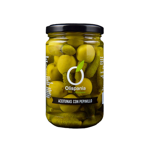 Olives amb cogombre 130 grs Olispania