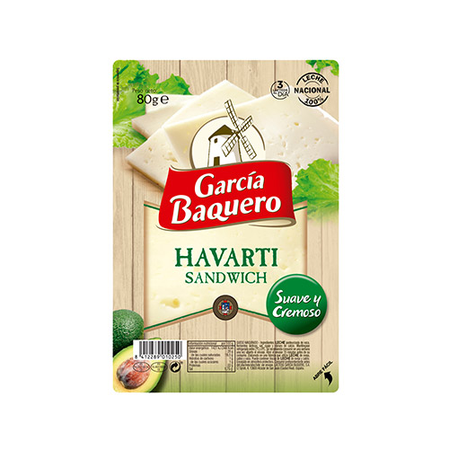 Llenques havarti 80 grs Garcia Baquero