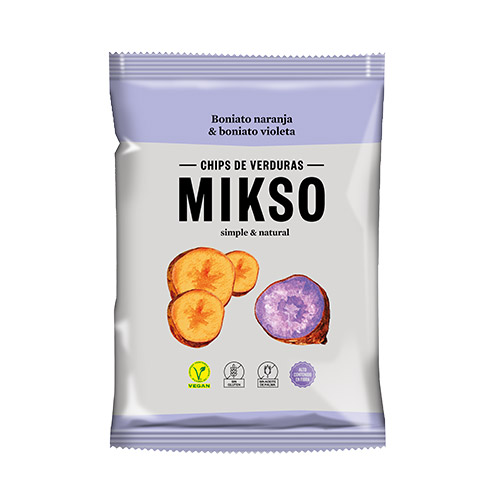 Xips moniato taronja i violeta Mikso