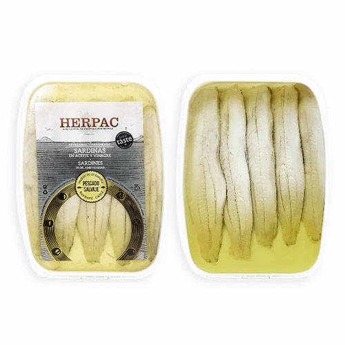 SARDINAS ACEITE Y VINAGRE 150 GRS HERPAC