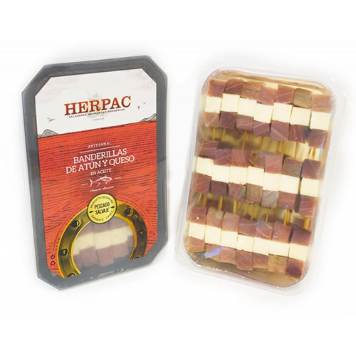 Banderilla formatge i tonyina 875 grs Herpac