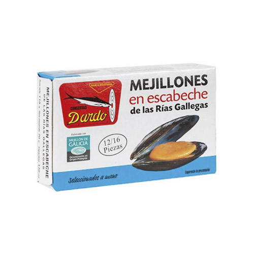MEJILLONES ESCABECHE R.GALLEGAS 12/16 OL-120 DARDO