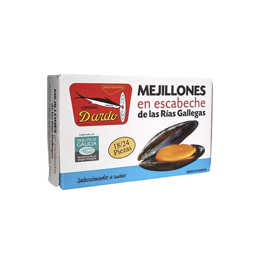 MEJILLONES ESCABECHE RIAS 18/24 OL-120 DARDO