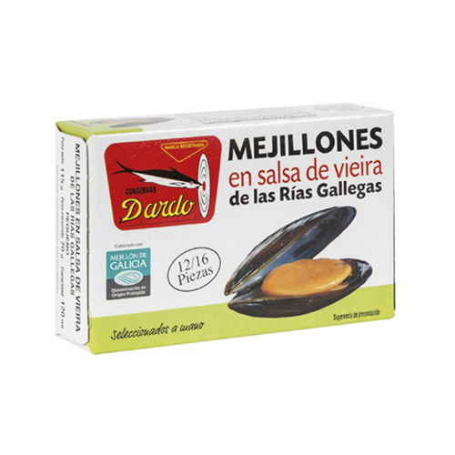 MEJILLONES SALSA VIEIRA R.GALLEGAS 12/16 OL-120 DARDO