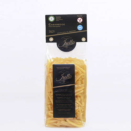 Casarecce sense gluten 400 grs Irollo