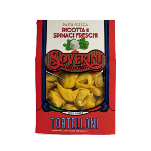 Tortelloni ricotta i espinacs 250 grs Soverini