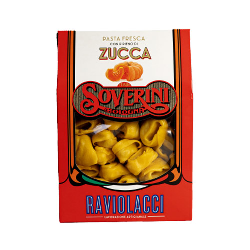 Ravioli amb carbassa 250 grs Soverini