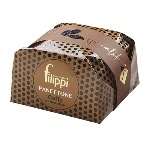 PANETTONE CAFE Y CHOCOLATE NEGRO 500 GRS FILIPPI