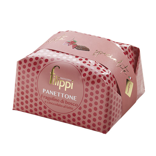 PANETTONE FRAMBUESA Y CHOCOLATE NEGRO 1/2 KG FILIPPI